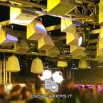 Tetto suono con abbattimento sonoro. Pixel-Sound - Sistema di contenimento sonoro per piste discoteca estivi. Audiovideoluci. Powered by EqSpeakers.