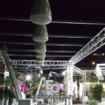 Pixel Sound. Sistema audio per locali e strutture, dotato di contenimento sonoro. Tetto suono Pixelsound.